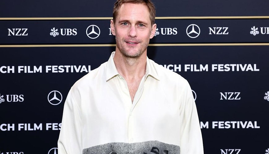 Alexander Skarsgård Stuns with Risqué Fashion Choice at 'Pillion' Photocall