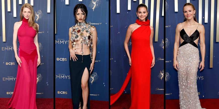 All the celebrity red-carpet looks at the 2025 Emmy Awards