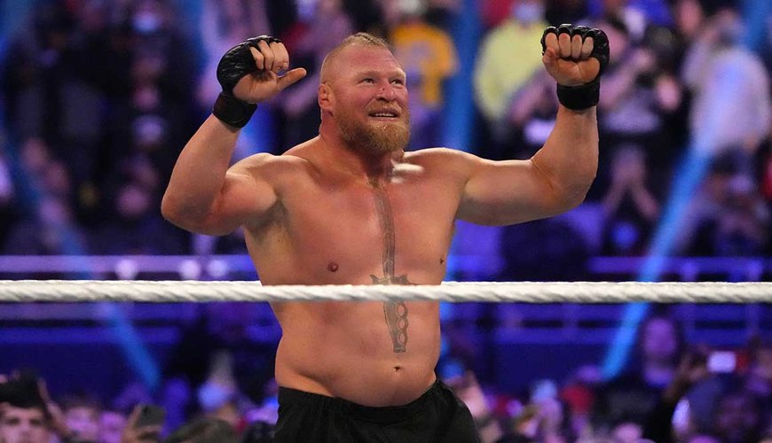 Brock Lesnar Flexes Humor After NSFW Slip-Up on WWE SmackDown