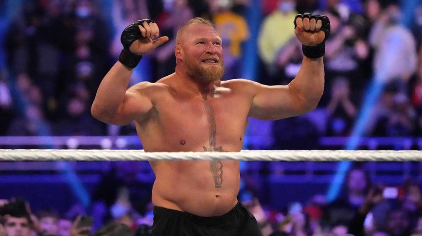 Brock Lesnar Flexes Humor After NSFW Slip-Up on WWE SmackDown