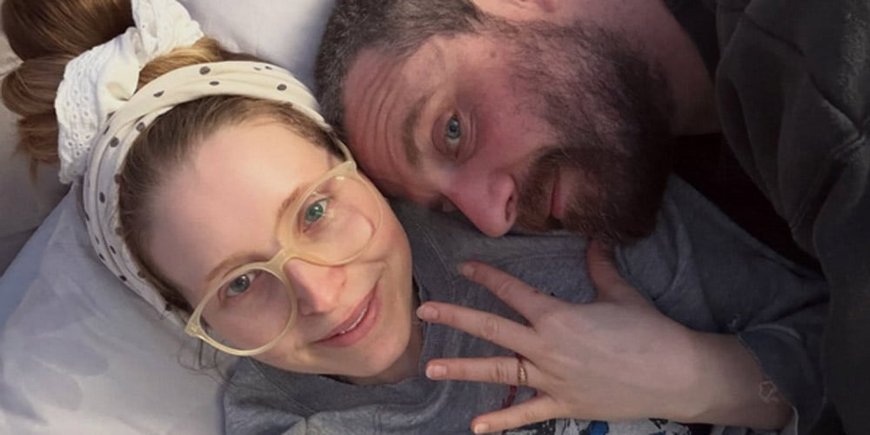 Jessie Cave and Alfie Brown