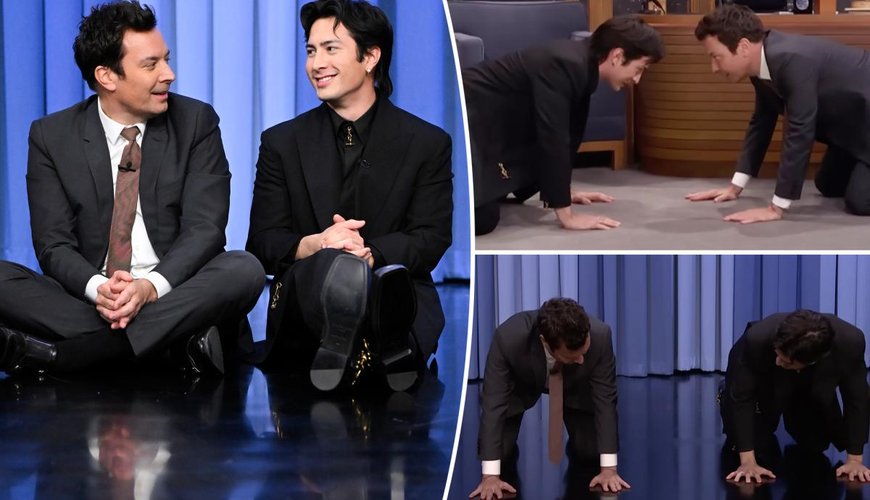 Hudson Williams Takes 'The Tonight Show' by Storm with Playful Stretching Session