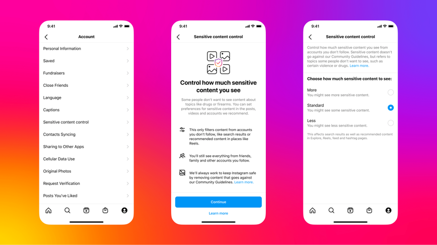 Take Charge of Your Feed: Instagram's New Sensitive Content Controls