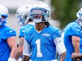 Jameson Williams' Unique Style Turns Heads at House Closing
