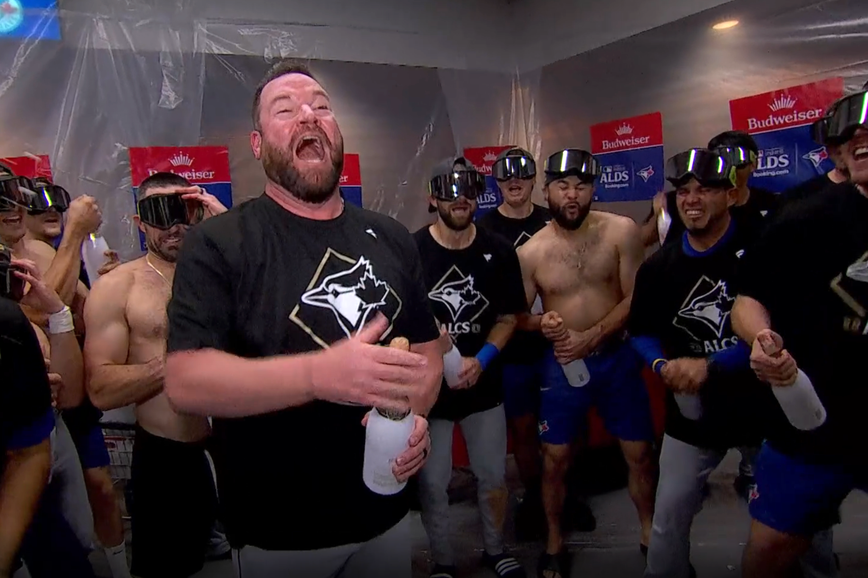 John Schneider Sparks Toronto Blue Jays Celebration with Iconic Call