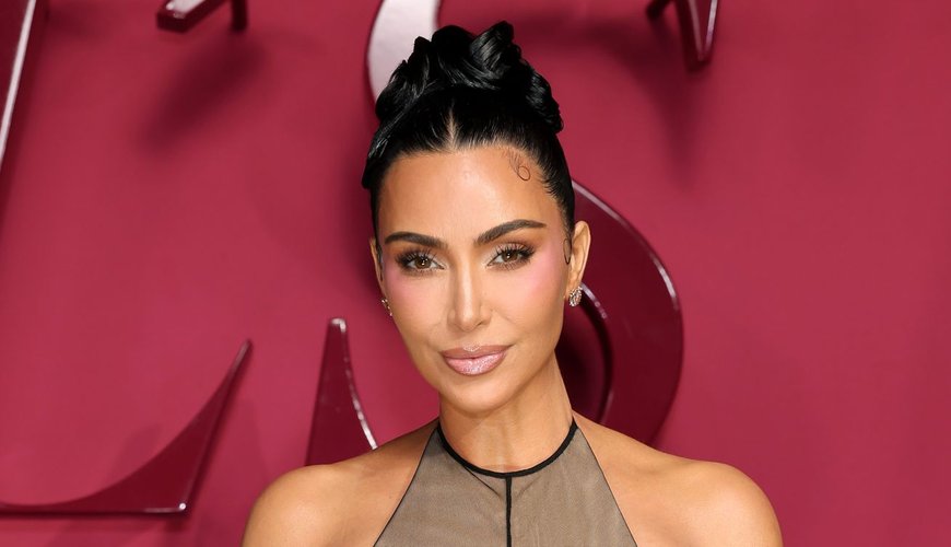 Kim Kardashian Dazzles in Plunging Latex at Kylie’s Starry Cosmetics Bash