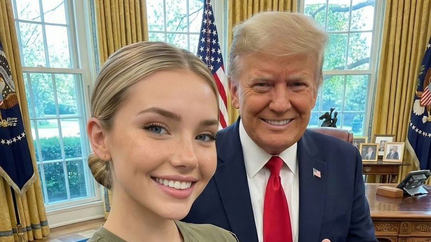 AI Model Jessica Foster and Donald Trump