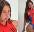 Social Media Abuzz with Sophie Rain's Skin-Tight Spider-Man Ensemble