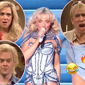 Sabrina Carpenter's SNL Tribute Takes NSFW Turn on Stage