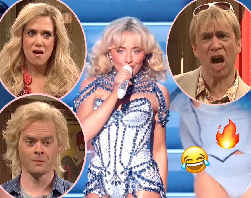 Sabrina Carpenter's SNL Tribute Takes NSFW Turn on Stage