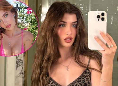 Sami Sheen Stuns in Daring Pink Swimsuit During Palm Springs Getaway