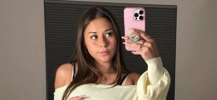 Sophie Rain Stuns in Burgundy Lingerie as She Builds Her OnlyFans Empire