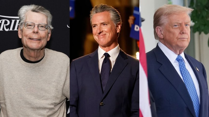 Stephen King Gives a Thumbs Up to Gavin Newsom's Trump Trolling