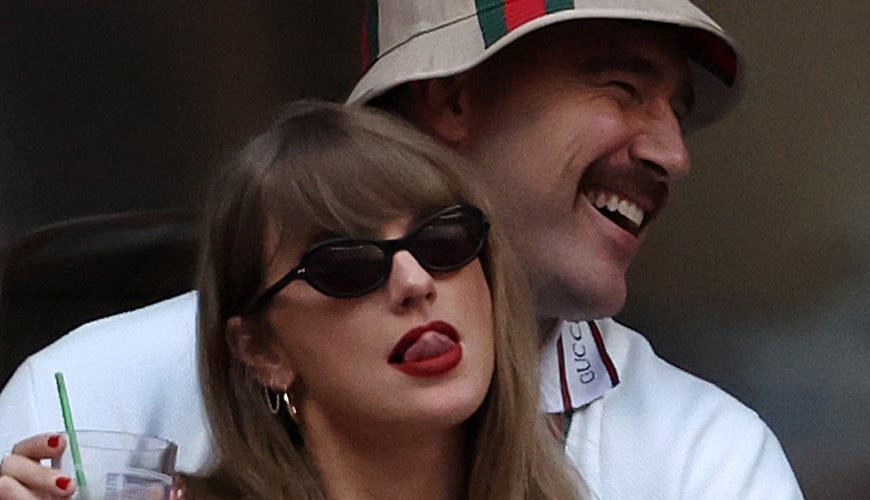 Travis Kelce Gets Lost in Taylor Swift 'Wood' Reference on Podcast