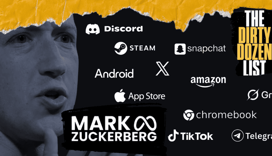 Meta's Mark Zuckerberg and AI Chatbots Top the 2026 Dirty Dozen List